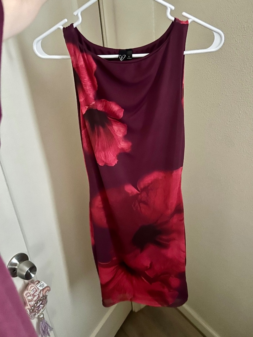 Blooming Bouquet Sleeveless Floral Mesh Mini Dress